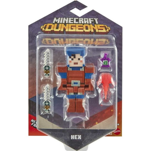 Minecraft Dungeons 3.25-inch Scale Hex and Greta Figures with Accessories - Picture 2 of 5